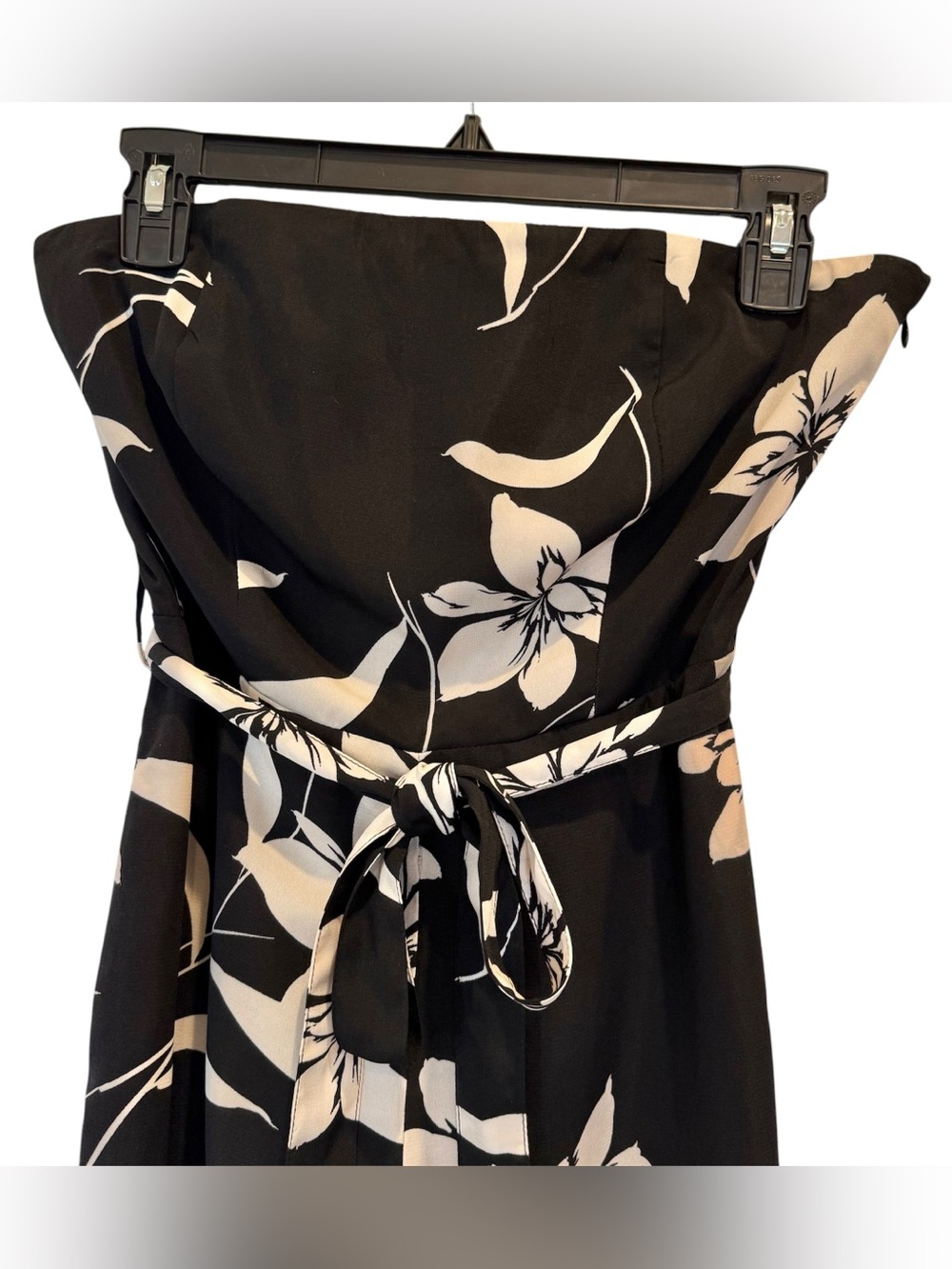 Willow Ryan Floral Tropical Summer Vacation Strapless Wide Leg Jumpsuit Romper S - Picture 4 of 15